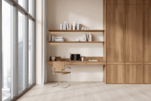 Built-In Solutions Custom Cabinetry for Home Office Organization in Winter Park