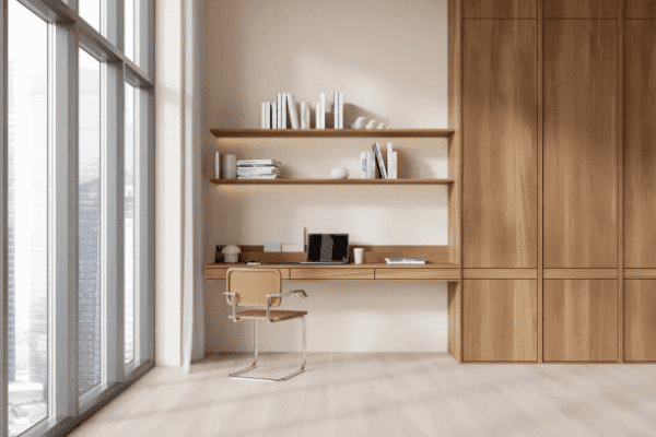 Built-In Solutions Custom Cabinetry for Home Office Organization in Winter Park