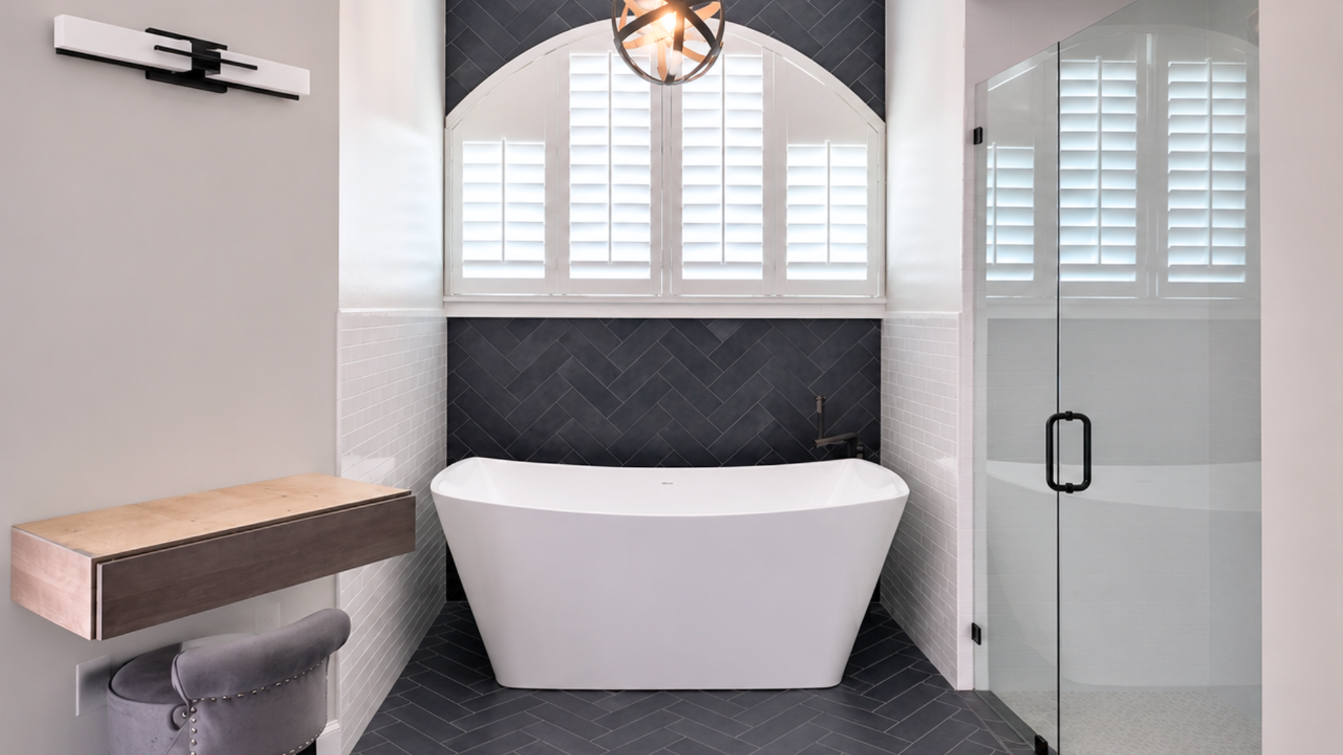 Custom Bathroom built around the room and how the household uses it